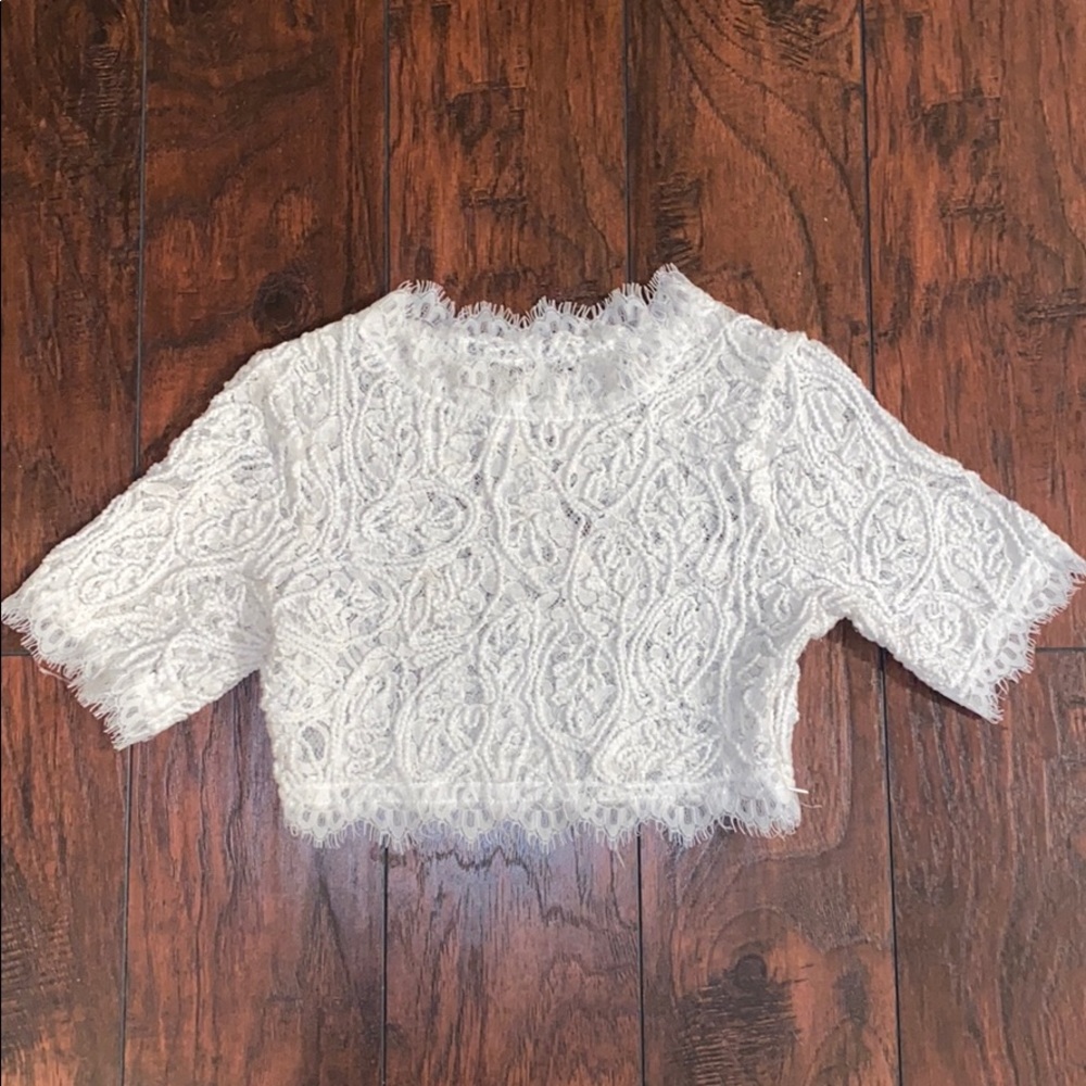 Lace crop top